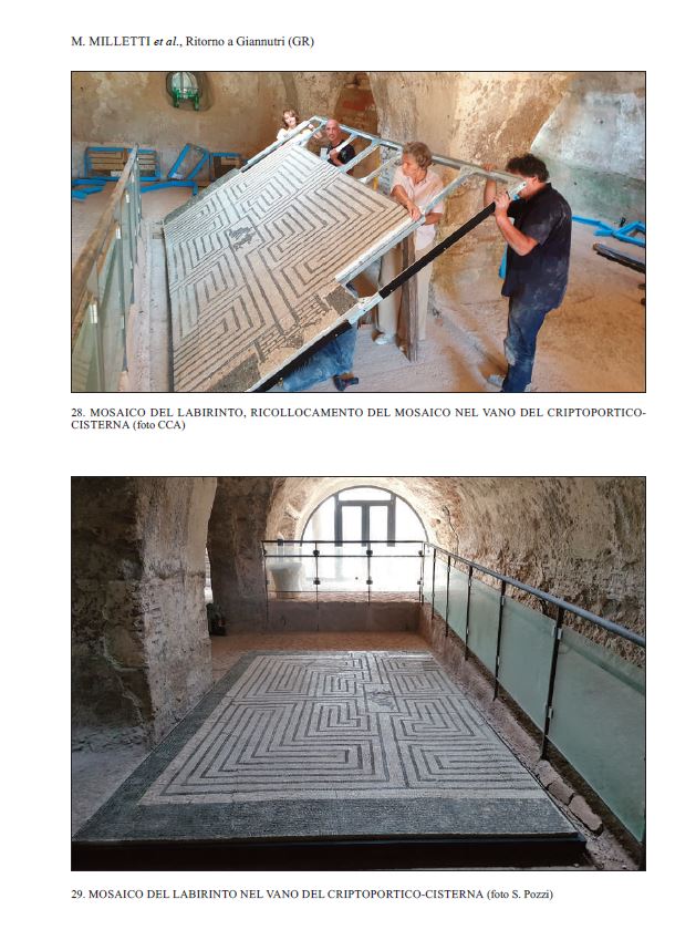 Torna a Giannutri il 'Mosaico del Labirinto' nel sito archeologico della Villa Romana dei Domizi Enobarbi