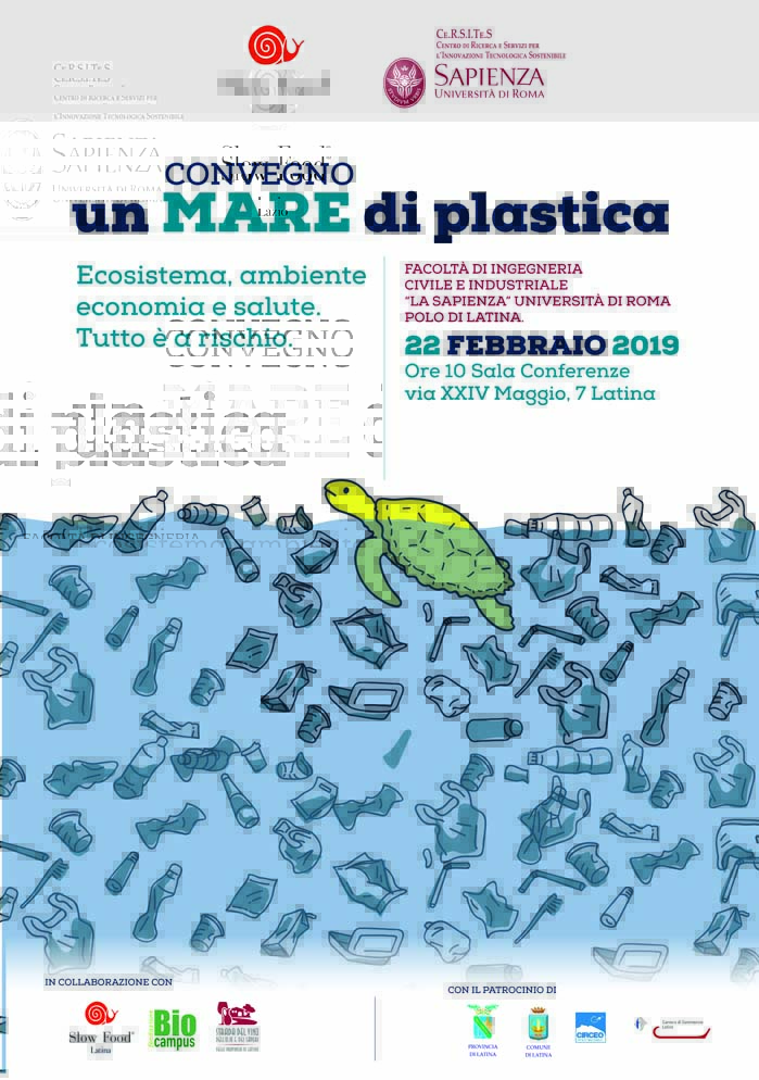 Un mare di plastica, a Latina il convegno Università Sapienza-Slow Food