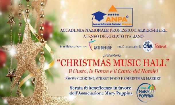 ‘Christmas Music Hall’, serata di beneficenza organizzata dall’ANPA
