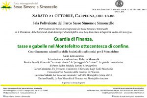 Convegno: Guardia di Finanza, tasse e gabelle nel Montefeltro ottocentesco di confine