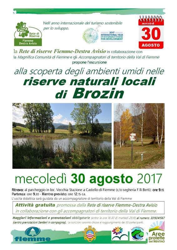 Alla scoperta degli ambienti umidi nelle riserve naturali locali di Brozin