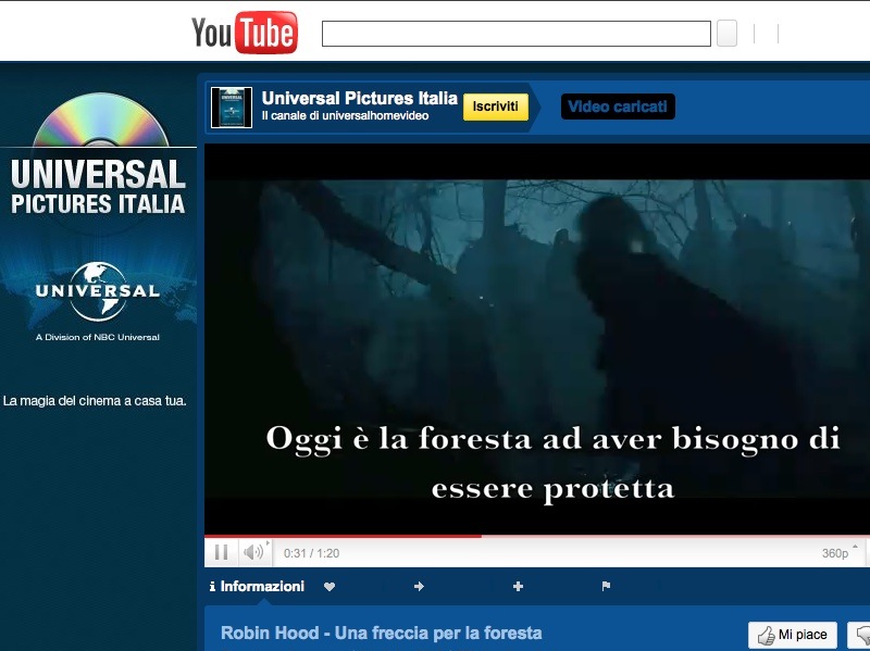 Universal Pictures Italia presenta 'Una freccia per la foresta'