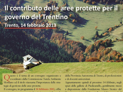 Il contributo delle aree protette per il governo del Trentino