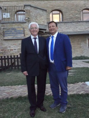 Ambasciatore d'Albania Neritan Ceka e Presidente AMP Benigno D'Orazio