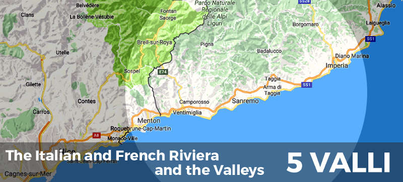 5Valli – Il sito sulla Riviera italo-francese e le valli del Ponente