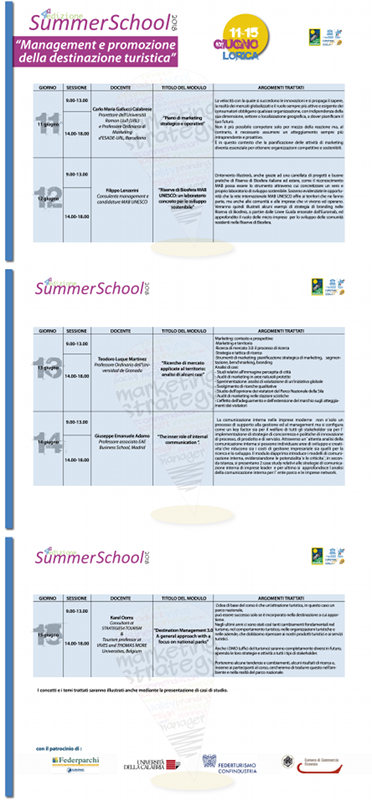 Presentato il programma della IVa edizione della Summer School del Parco Nazionale della Sila