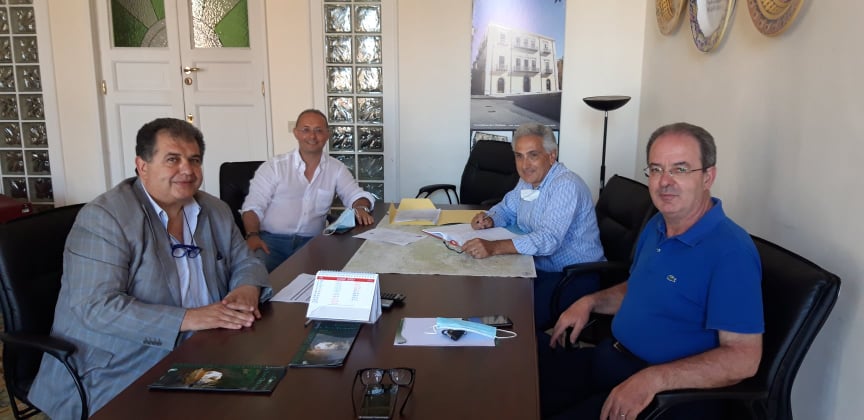 Il Comitato Esecutivo del Parco: da sinistra Cavallaro, Barbuzza, Testagrossa, D'Onofrio