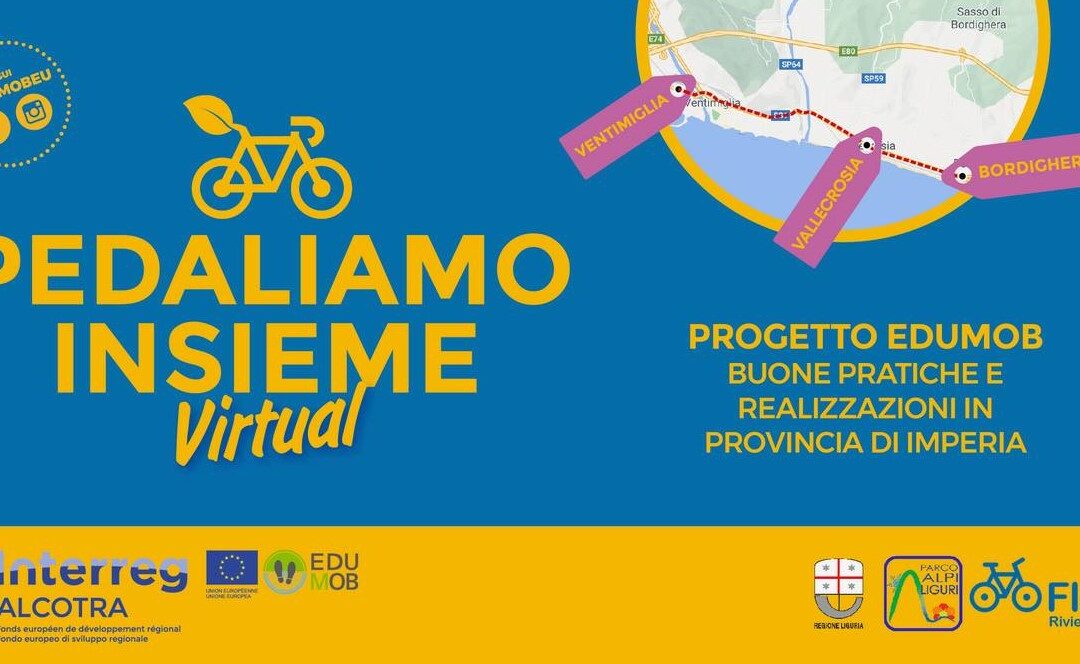 28 marzo – Evento Facebook 'Pedaliamo insieme virtual' con Regione Liguria e FIAB