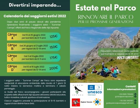Ecco i soggiorni estivi 2022 del Parco delle Apuane. Educazione ambientale e divertimento ad alta quota
