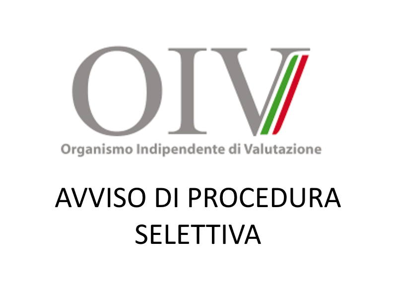 Avviso di procedura selettiva pubblica finalizzata all'acquisizione di manifestazioni di interesse per la nomina dell'OIV