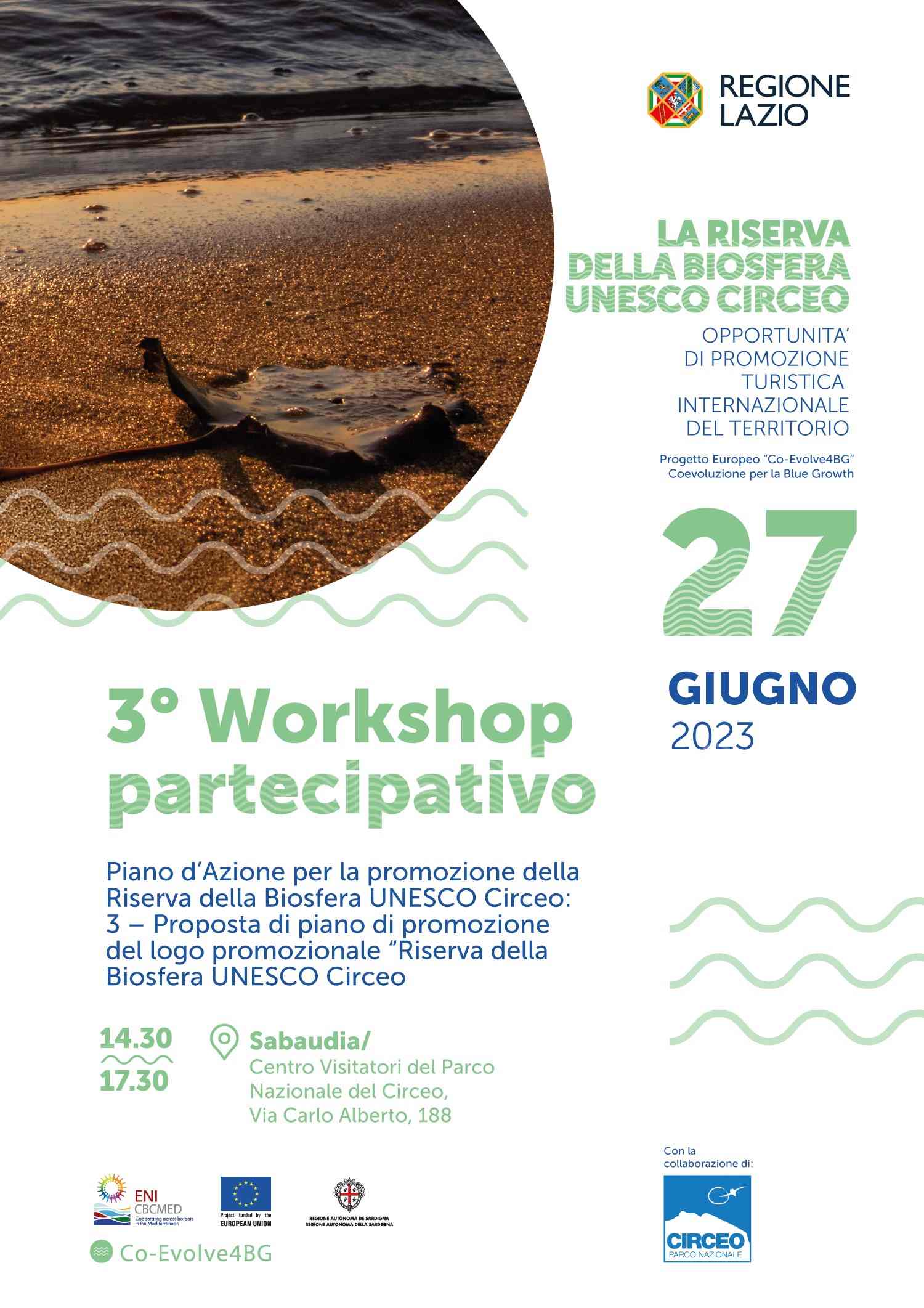 3° Workshop partecipativo “Piano d’Azione per la promozione della Riserva della Biosfera UNESCO Circeo'