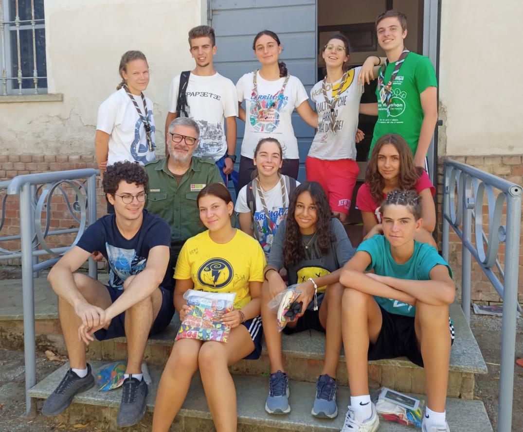 I giovani volontari di Libera a Bosco Marengo (Foto di Maria teresa Bergoglio)