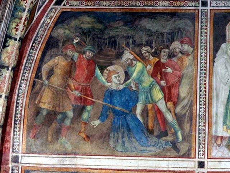 S. Francesco d'Assisi - affresco del XIII - XIV sec. Castelvecchio Subequo