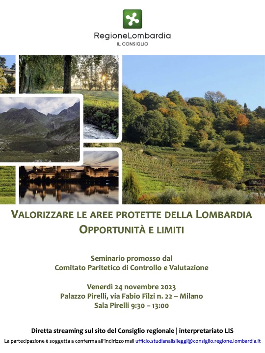 'Valorizzare le aree protette della Lombardia'