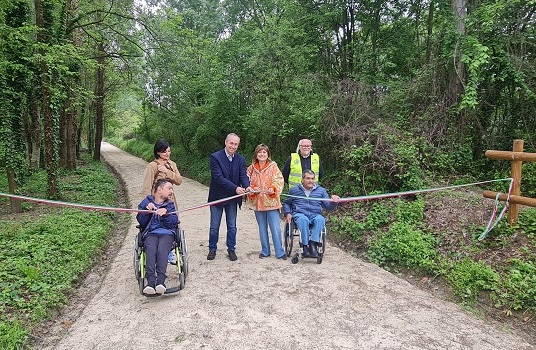 Inaugurato il nuovo sentiero accessibile nell'area Le Chiesuole