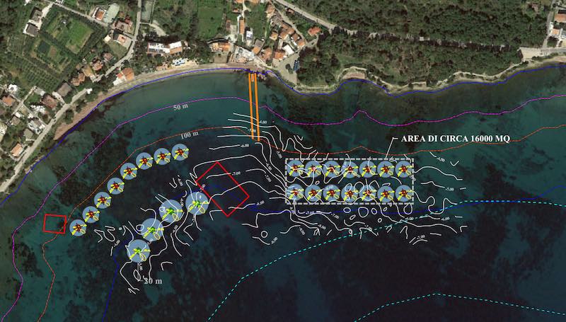 Realizzazione campi ormeggio nell'Area Marina Protetta di Santa Maria di Castellabate