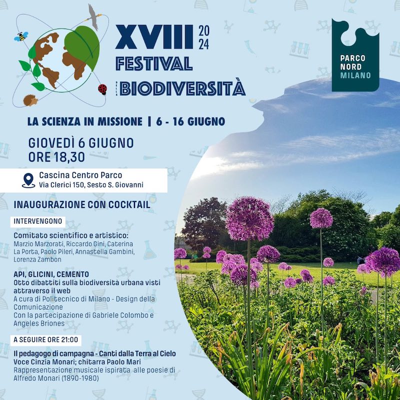 Giovedì 6 giugno: Inaugurazione Festival della Biodiversità