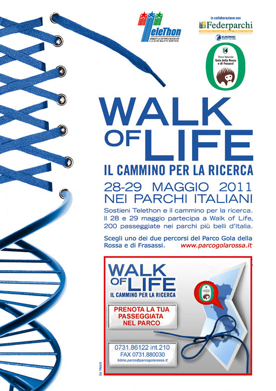 Walk of Life: il cammino per la ricerca. Parchi per Telethon