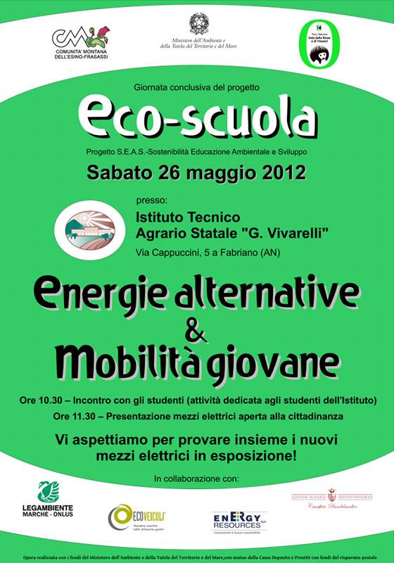 Energie alternative & Mobilità giovane - Fabriano, sabato 26 maggio 2012