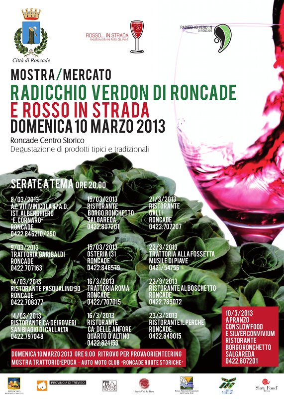 Mostra/Mercato Radicchio Verdon di Roncade e Rosso in Strada Domenica 10 marzo 2013