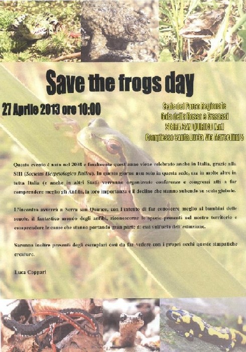 Save the frogs day
