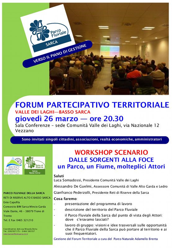 Forum partecipativo territoriale Valle dei Laghi - Basso Sarca