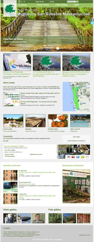 Nuovo sito web per il Parco: più interazione con i privati e migliore accessibilità alle informazioni