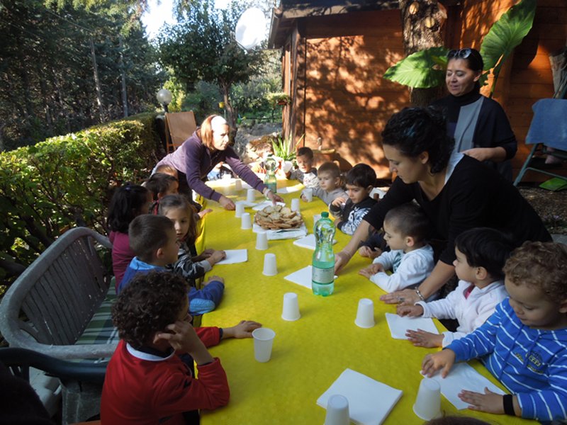 Olive, pane, olio, bambine e bambini nel Parco dei Monti Lucretili