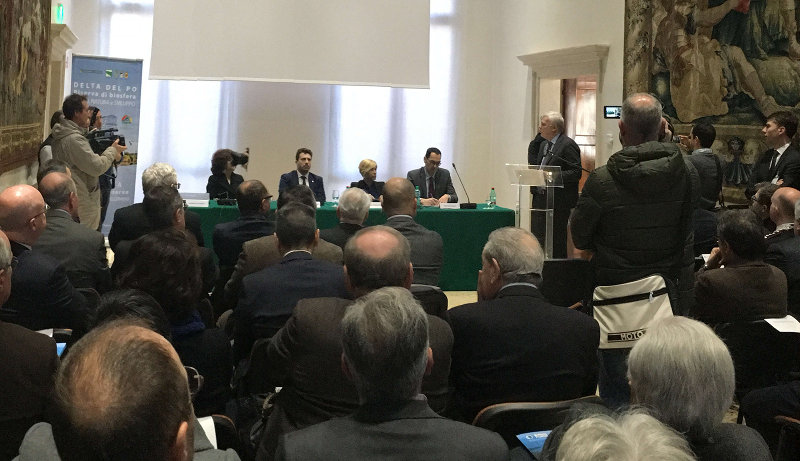 Il Ministro dell'Ambiente, Gian Luca Galletti, a Rovigo per il riconoscimento ufficiale del 'Delta del Po: Riserva della Biosfera Unesco'