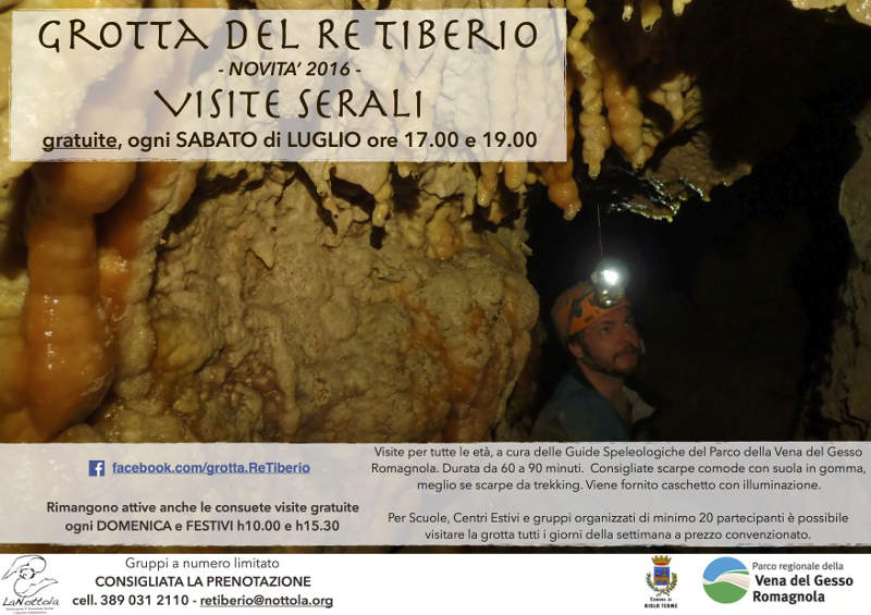Grotta del Re Tiberio - Visite serali gratuite