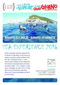 SeaExperience: Alla scoperta dell'Area di Tutela Marina del Parco Regionale di Porto Venere con il Centro Educazione Ambientale del Parco (CEA)
