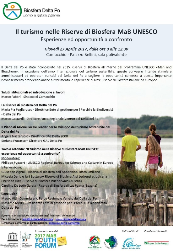 Convegno internazionale 'IL TURISMO NELLE RISERVE DI BIOSFERA MAB UNESCO' - Esperienze ed opportunità a confronto.