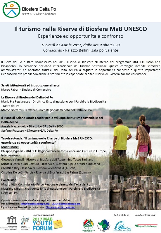 Convegno internazionale 'IL TURISMO NELLE RISERVE DI BIOSFERA MAB UNESCO' - Esperienze ed opportunità a confronto.