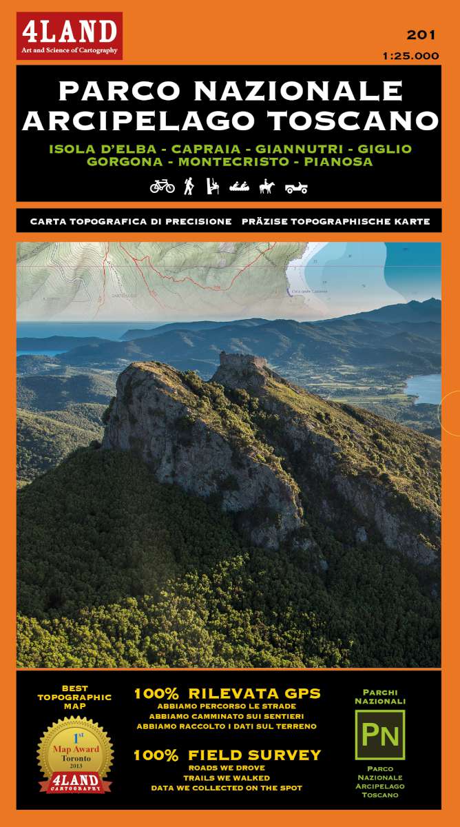 Pubblicata la nuova mappa  e la APP  per i sentieri di Elba e isole dell'Arcipelago Toscano