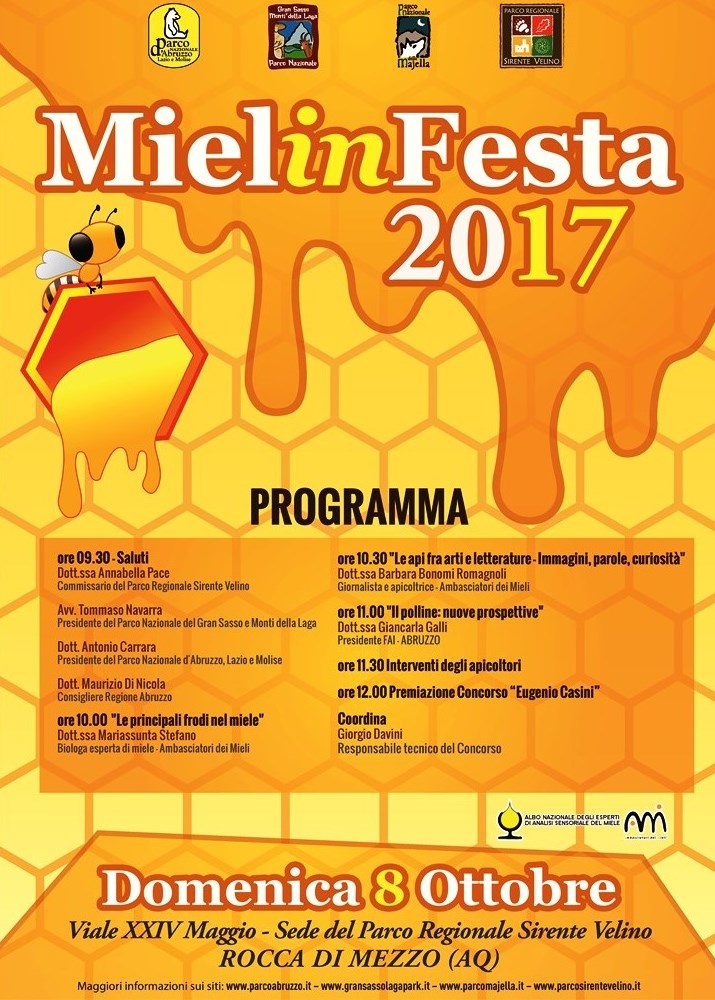 'MIELINFESTA 2017' domenica 8 ottobre 2017