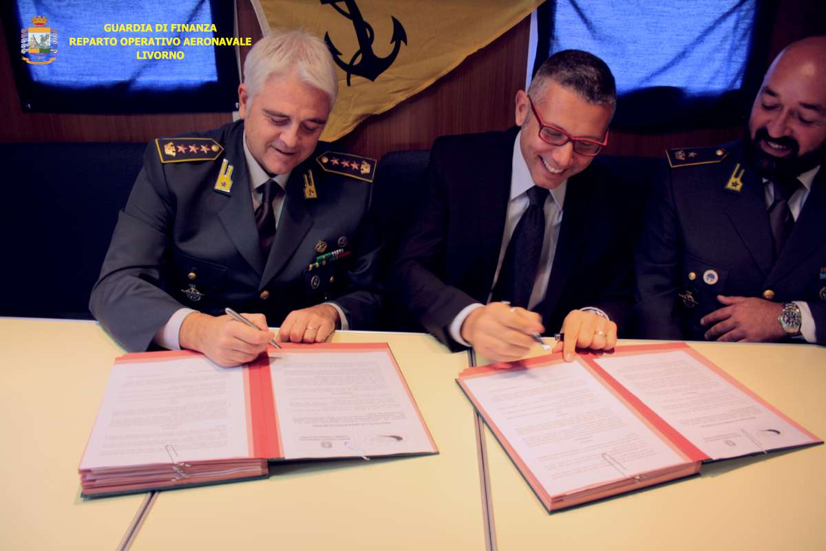 Sottoscritto protocollo operativo tra PNAT e ROAN della Guardia di Finanza di Livorno