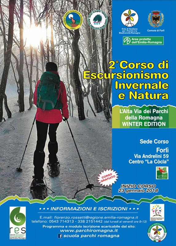 2° Corso di Escursionismo Invernale e Natura 'L'Alta Via dei Parchi della Romagna WINTER EDITION'