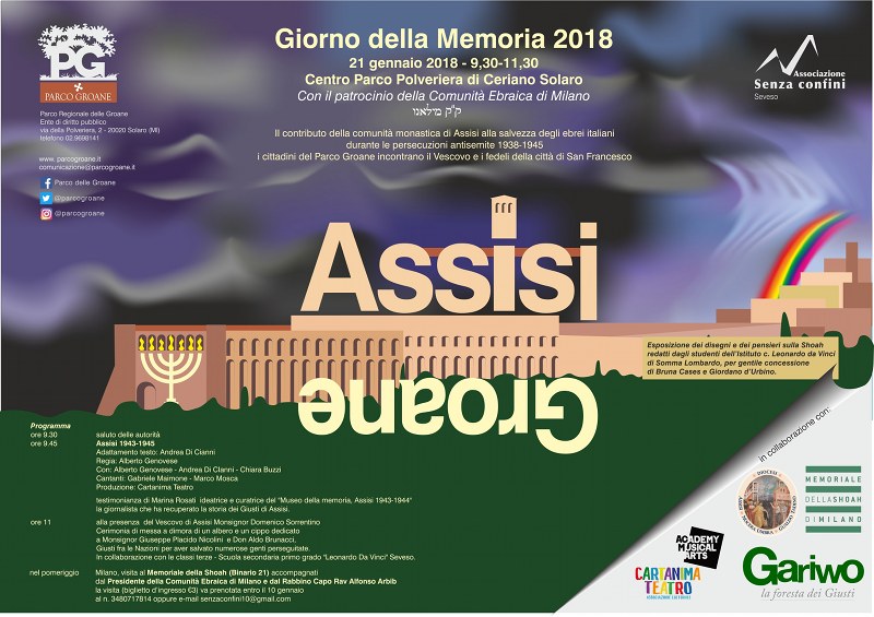 Assisi-Groane: il 'giorno della memoria' il 21 gennaio