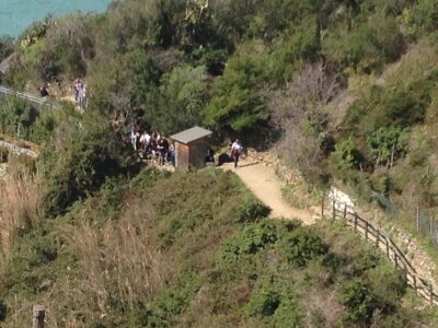 2 April: high number of visitors on the Monterosso-Vernazza trail