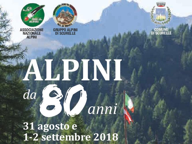 Alpini 80 da anni: XXIII Raduno di zona Valsugana Orientale e Tesino