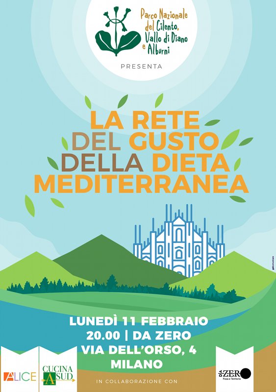 La Rete del Gusto della Dieta Mediterranea l'11 febbraio approda a Milano