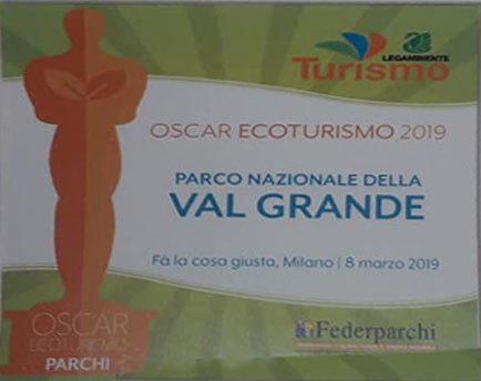 Oscar dell'Ecoturismo 2019 al Parco Nazionale Val Grande