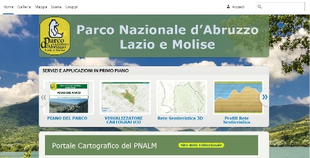 E' on line il portale cartografico del Parco.