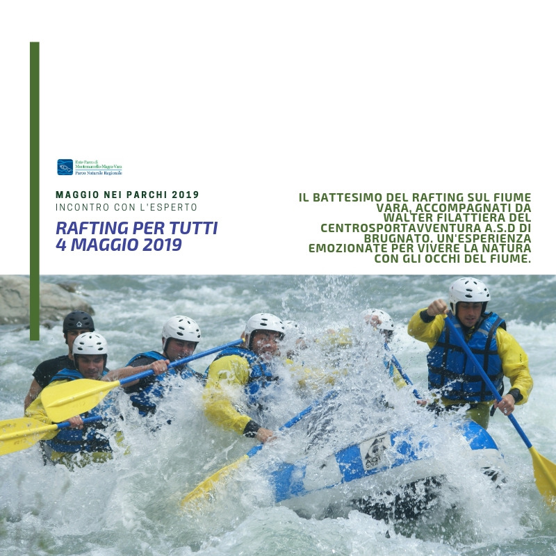 4 Maggio 2019 Rafting per tutti - Incontro con l'esperto
