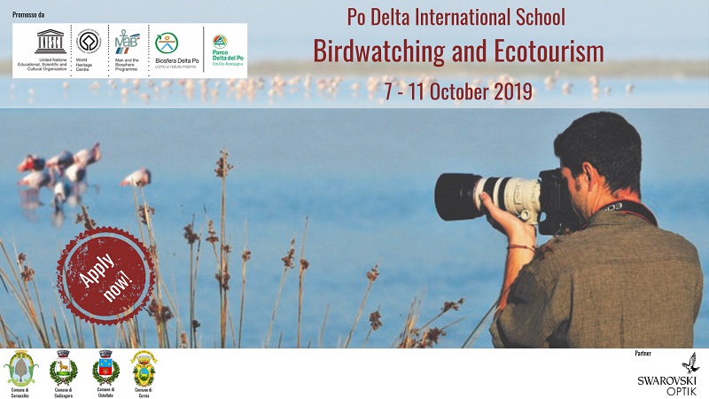 L'International School su birdwatching ed ecoturismo nel Delta del Po