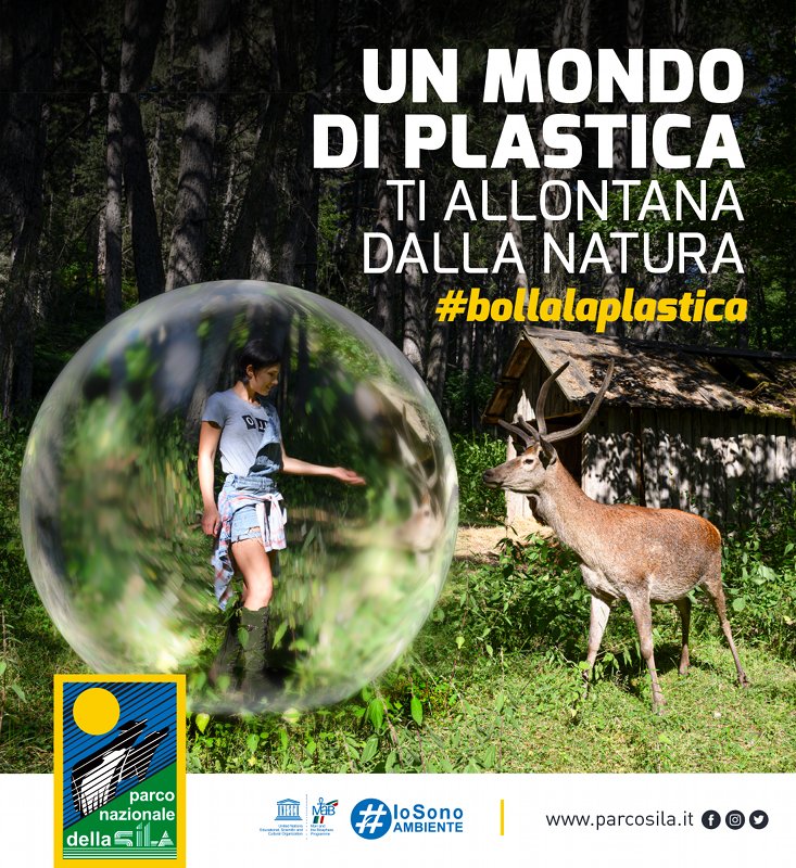 Parte la nuova campagna di sensibilizzazione del Parco Nazionale della Sila contro l'utilizzo della plastica monouso: #bollalaplastica