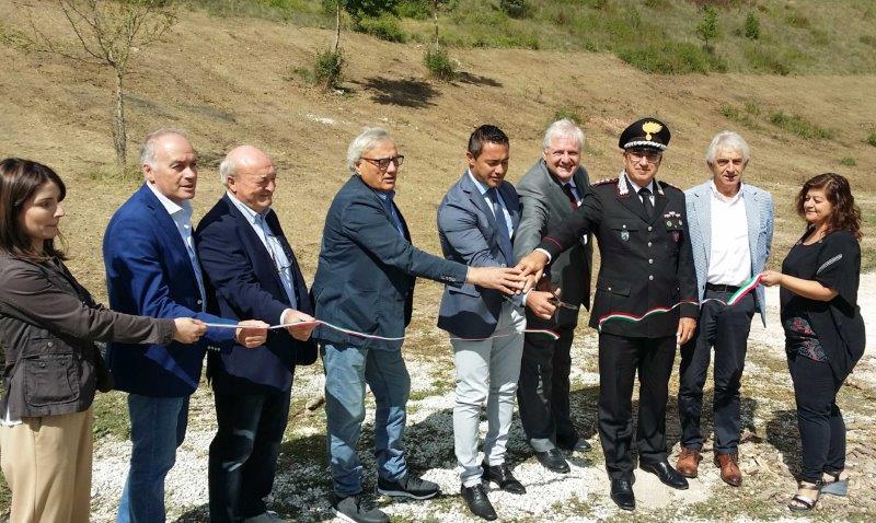Posata la prima pietra per la nuova sede provvisoria del Parco dei Sibillini. 