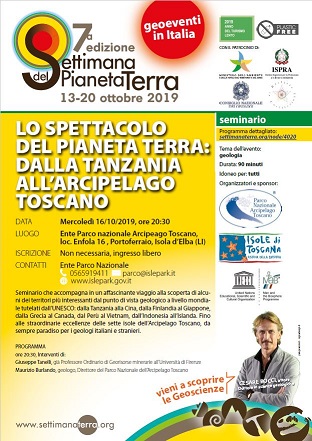 Il Parco Nazionale arcipelago Toscano aderisce alla settimana del Pianeta Terra Il programma dei geoeventi