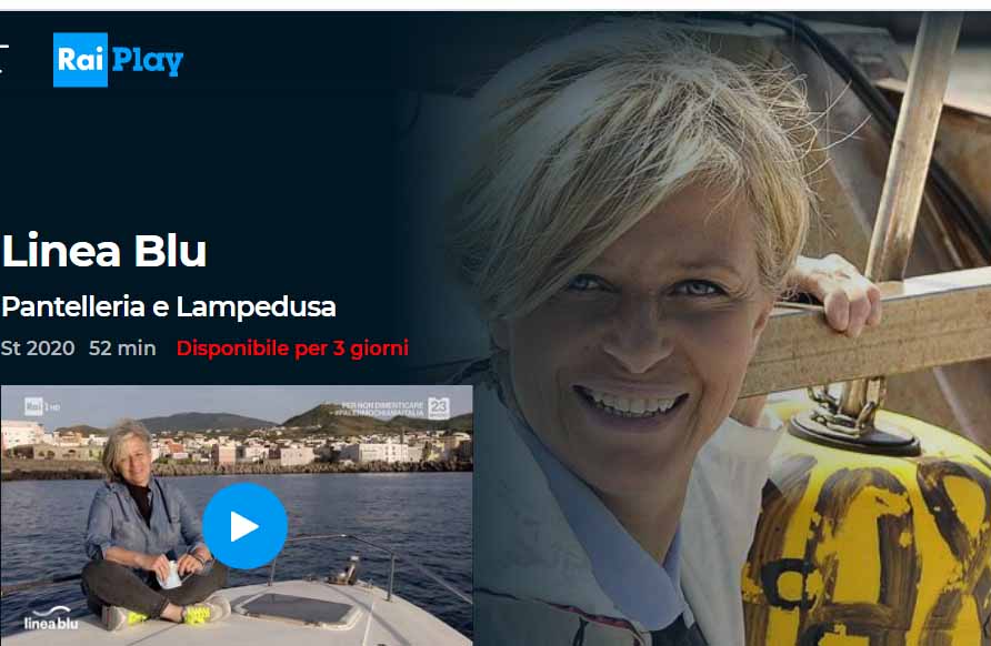 LineaBlu2020: la puntata dedicata a Pantelleria su Raiplay
