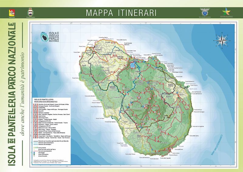 Nuova cartina del Parco di Pantelleria: fra le novità 21 Sentieri CAI, tre itinerari tematici, nomi originari e vademecum di sicurezza